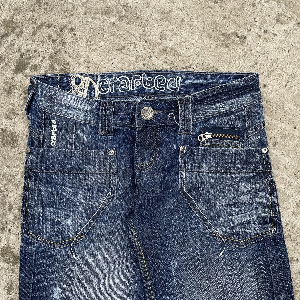 Levi's Made & Crafted Vintage Crafted Crazy Fit Women’s Flared Jeans Y2K Punk Rave Size 28" / US 6 / IT 42 - 7 Thumbnail