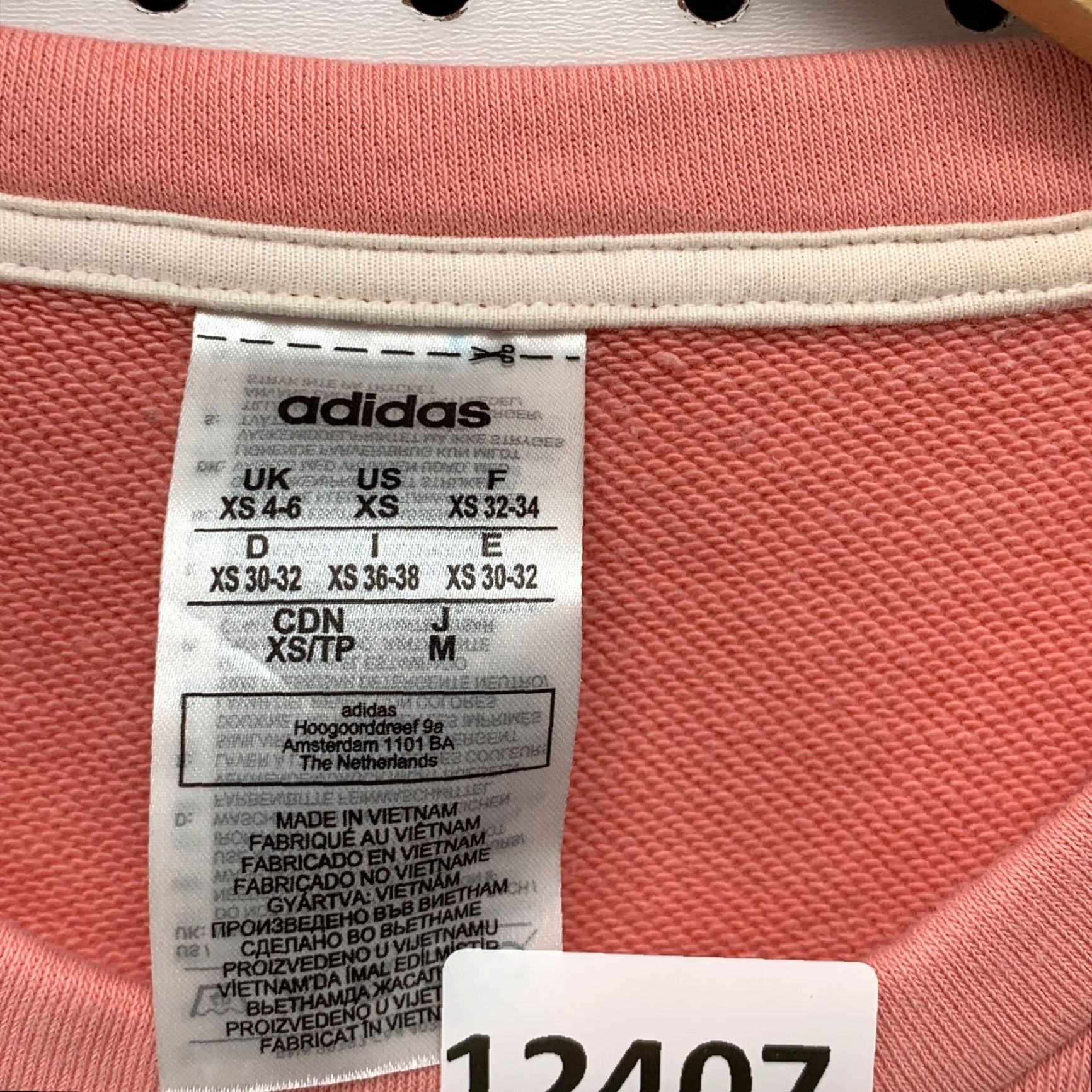 Adidas Adidas Sweater Womens Extra Small Oversized Pink Sweatshirt Graphic Long Sleeve Size XS / US 0-2 / IT 36-38 - 7 Thumbnail