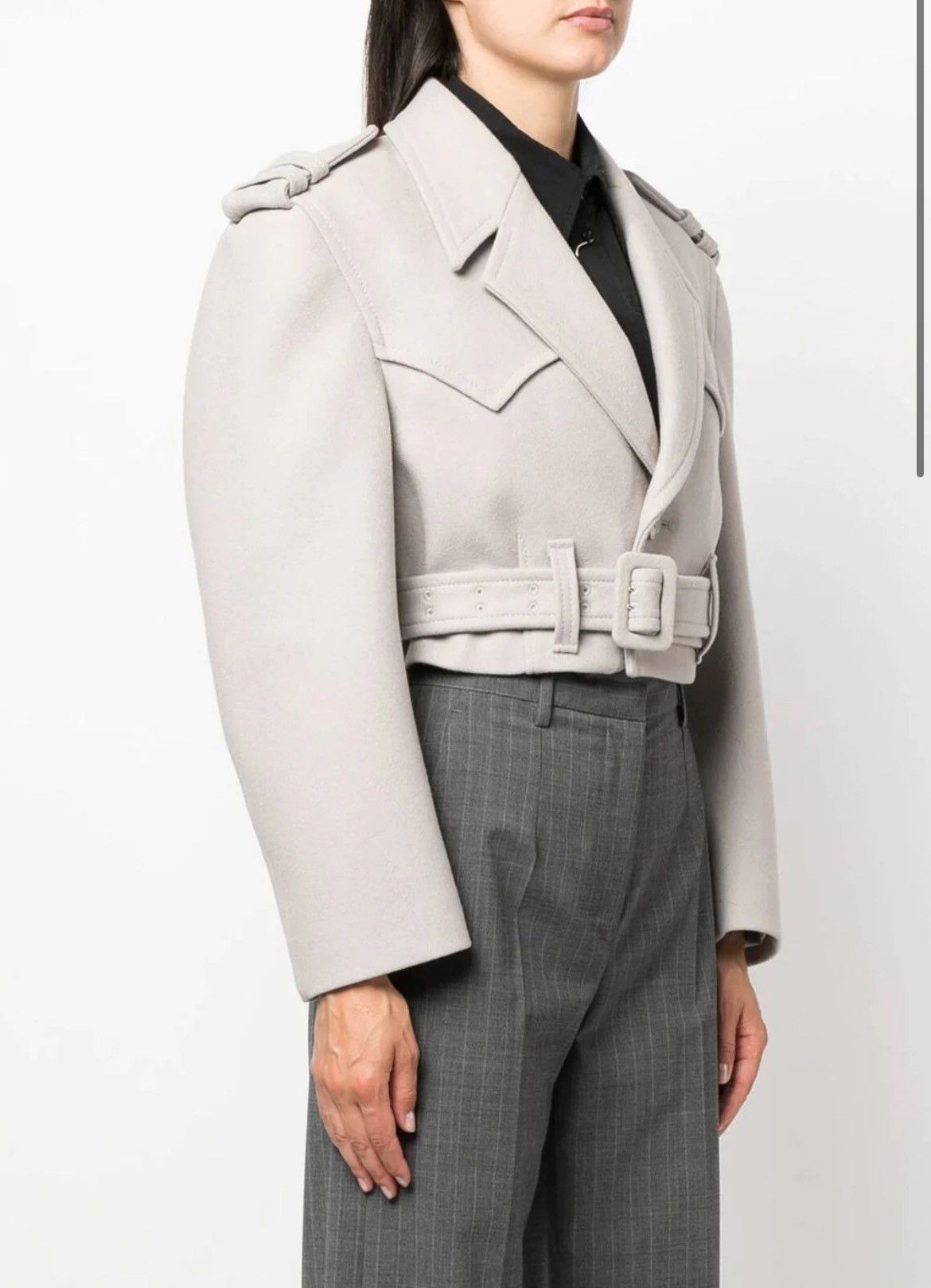 maison margiela cropped velvet jacket 40