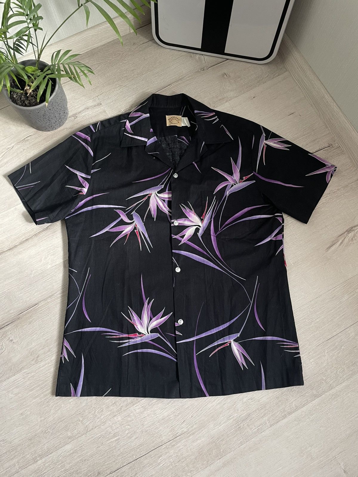Vintage Vintage Y2k Hawaii Shirt With Flowers Made In USA 2000s Size US L / EU 52-54 / 3 - 4 Thumbnail