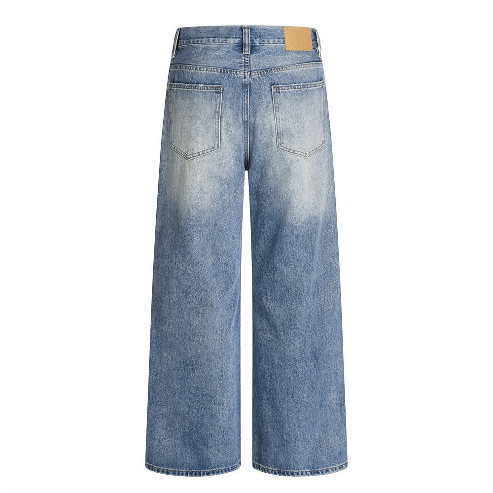 Japanese Brand × Jean Street men's retro washed gradient ripped distressed jeans Size US 32 / EU 48 - 3 Thumbnail