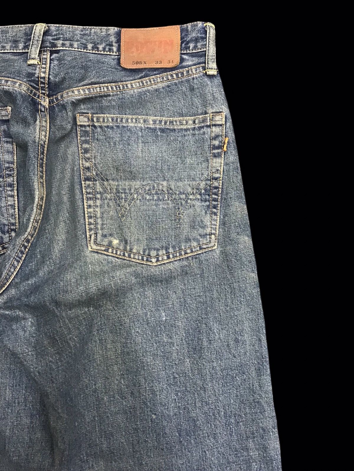Edwin 💥WIDE💥VTG EDWIN 505X MUDWASH SELVEDGE DENIM F411 Size US 32 / EU 48 - 11 Thumbnail