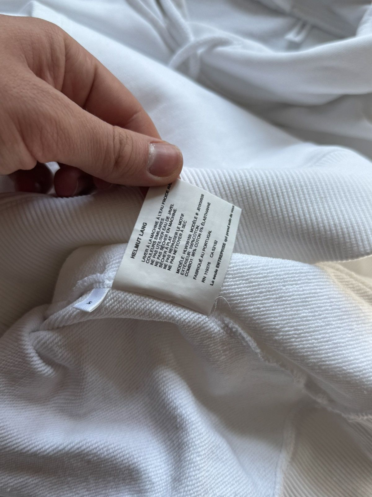 Helmut Lang Rare Helmut Lang white impress hoodie Small Designer Hype Size US S / EU 44-46 / 1 - 17 Thumbnail