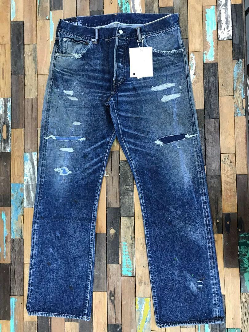 Visvim visvim dry5 wash destroys jeans Size US 34 / EU 50 - 1 Thumbnail