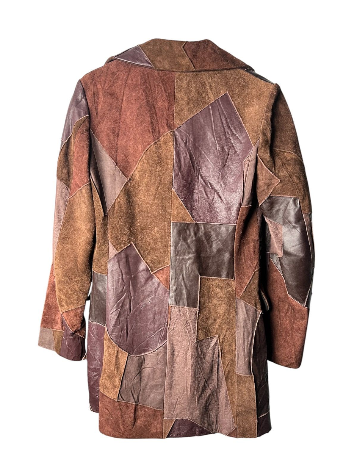Comme des Garcons AW02 Tricot Comme Des Garcons Patchwork Leather Jacket Size US M / EU 48-50 / 2 - 2 Thumbnail