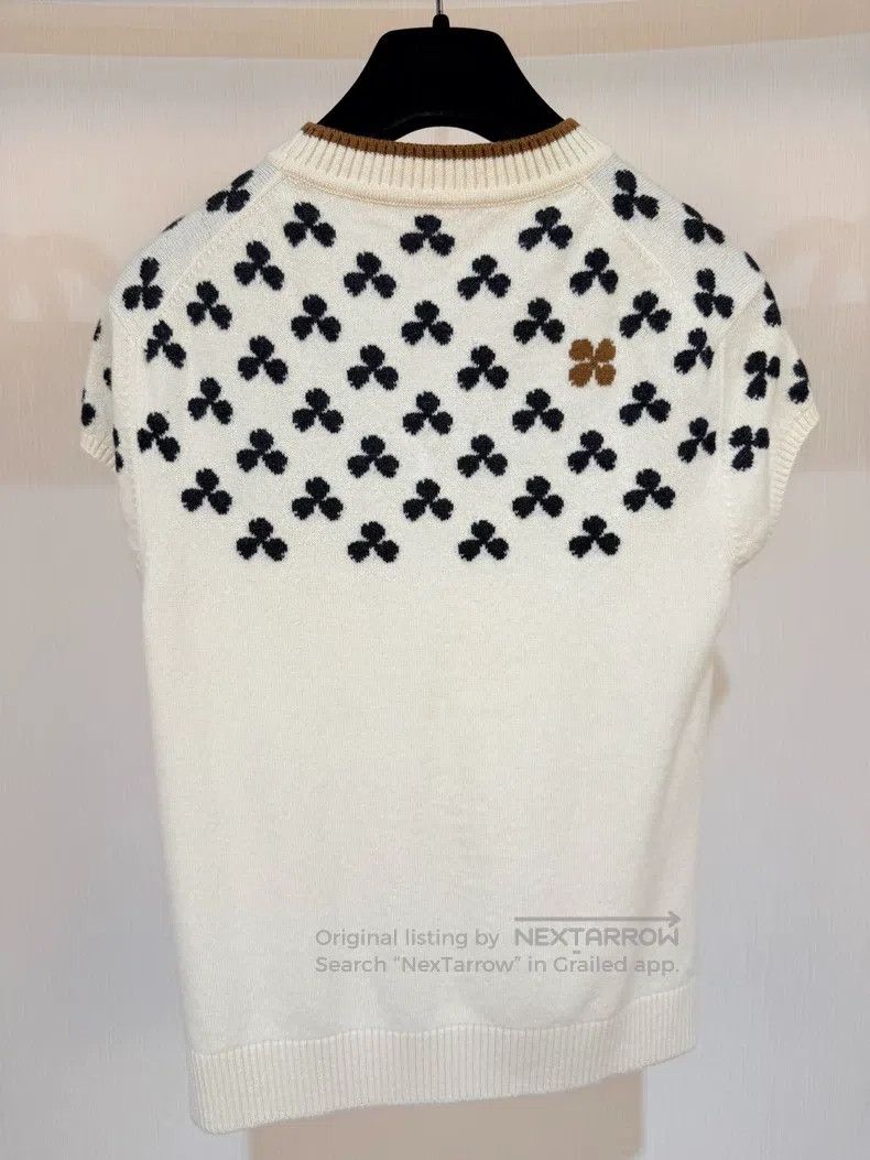 Hermes Hermes Clover Knit Short Sleeve Size XS / US 0-2 / IT 36-38 - 3 Thumbnail