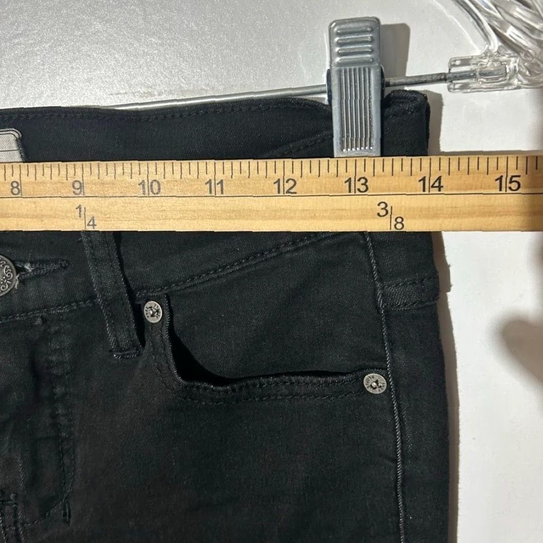 Free People Free People Black Denim Jeans 5-pocket Bootcut Wide-Leg Women 26 Size Pants Size 26" / US 2 / IT 38 - 4 Thumbnail