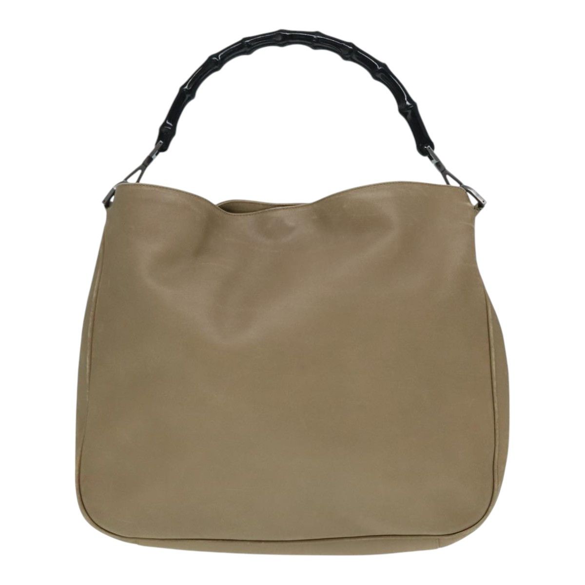 Gucci Bamboo Beige Leather Shoulder Bag (Pre-Owned) Size ONE SIZE - 1 Thumbnail