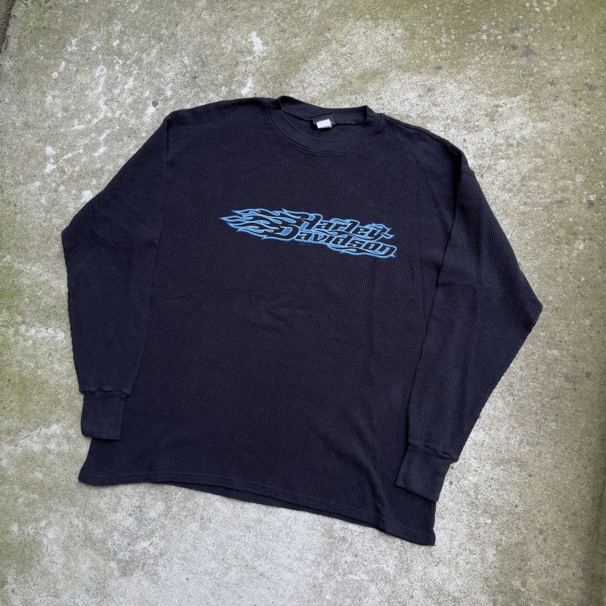 Harley Davidson Harley Davidson Flame Thermal Shirt ERD Grunge Biker WCC Size US XL / EU 56 / 4 - 6 Thumbnail