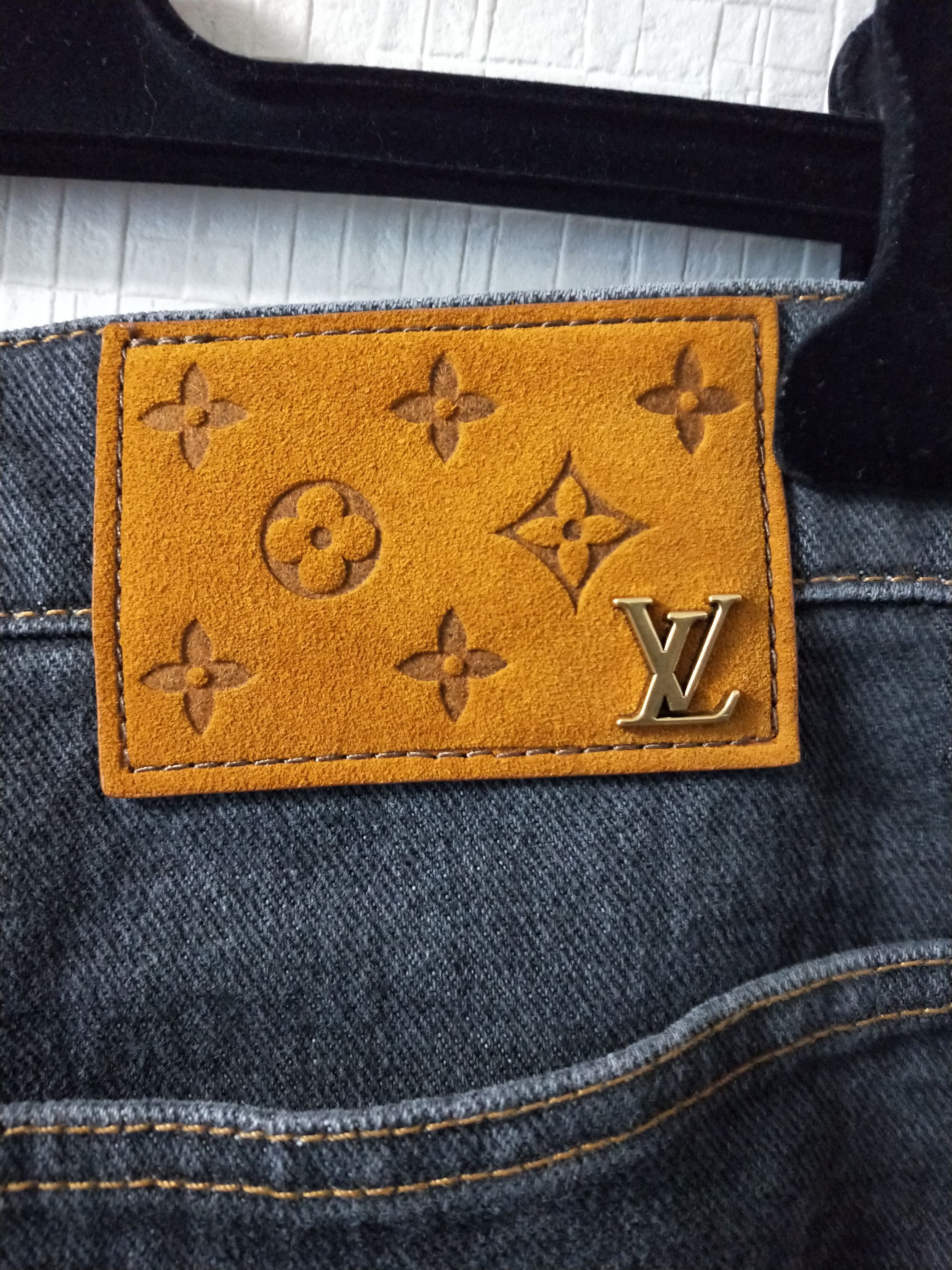 Louis Vuitton Monogram Flower Denim Jeans Size US 33 - 5 Thumbnail