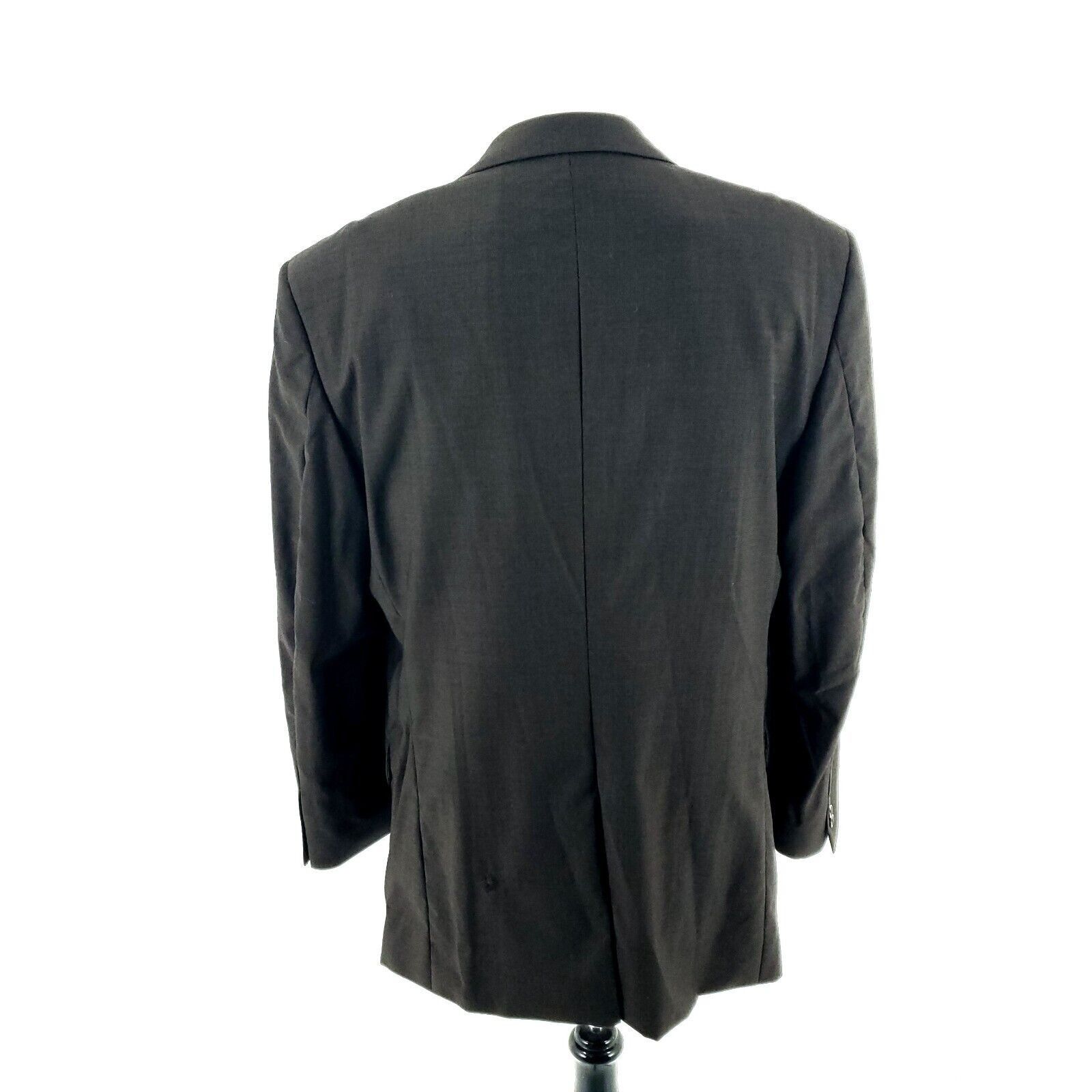 Jos. A. Bank DAMAGED Jos A Bank Signature Wool 2 Button Blazer 42L Brown Size 42L - 6 Thumbnail