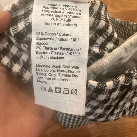 J.Crew J. Crew Navy White Gingham Chino Shorts Size 6 Size 28" / US 6 / IT 42 - 8 Thumbnail