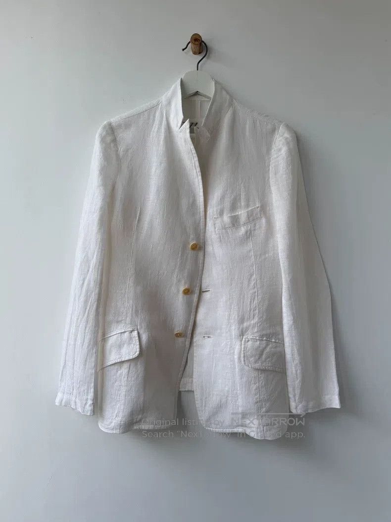 Yohji Yamamoto Yohji Yamamoto 16SS Minimalist Linen Suit Jacket Size US S / EU 44-46 / 1 - 1 Thumbnail