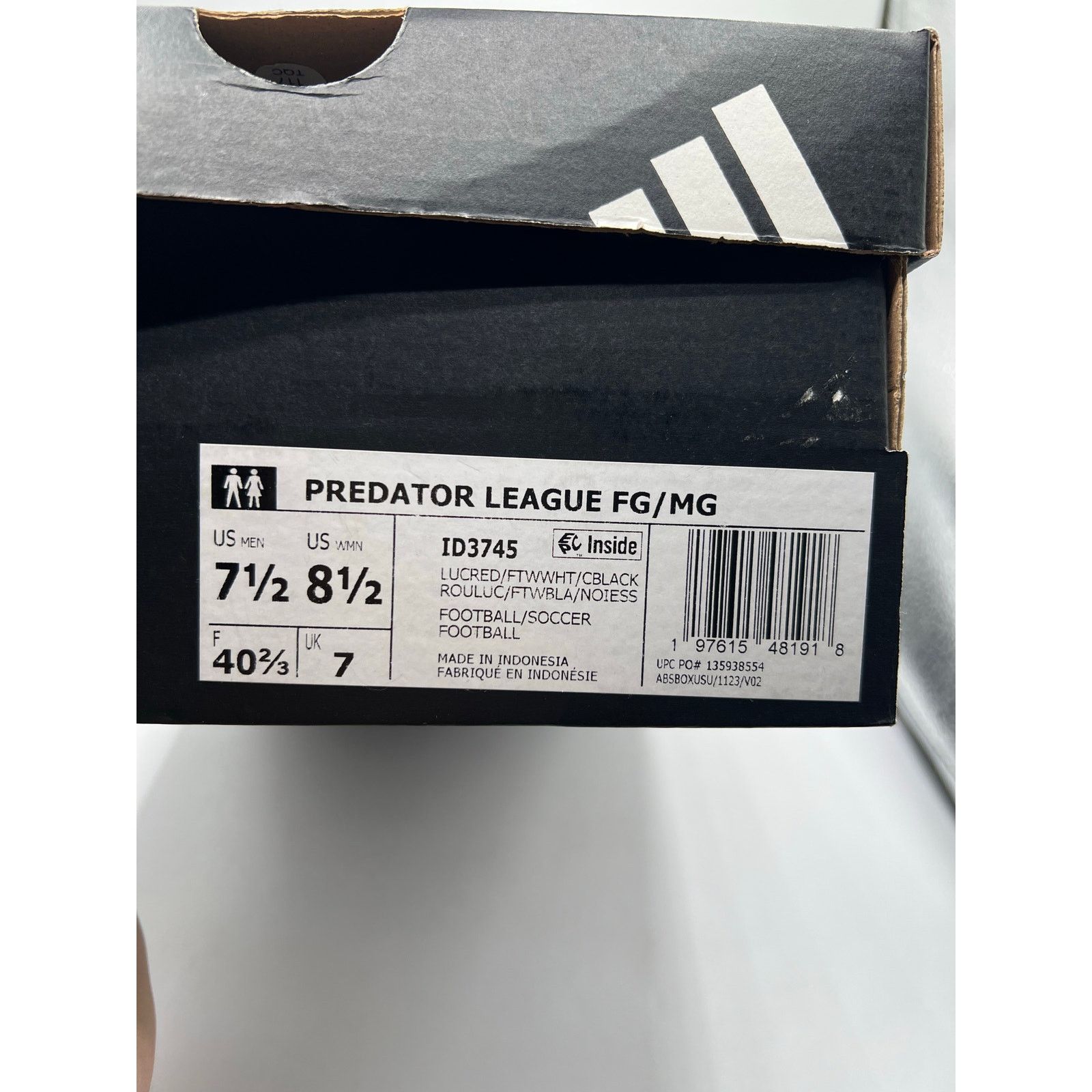Adidas Adidas Predator League FG/MG “Pure Victory Pack” size 7.5 m Size US 7.5 / EU 40-41 - 8 Thumbnail