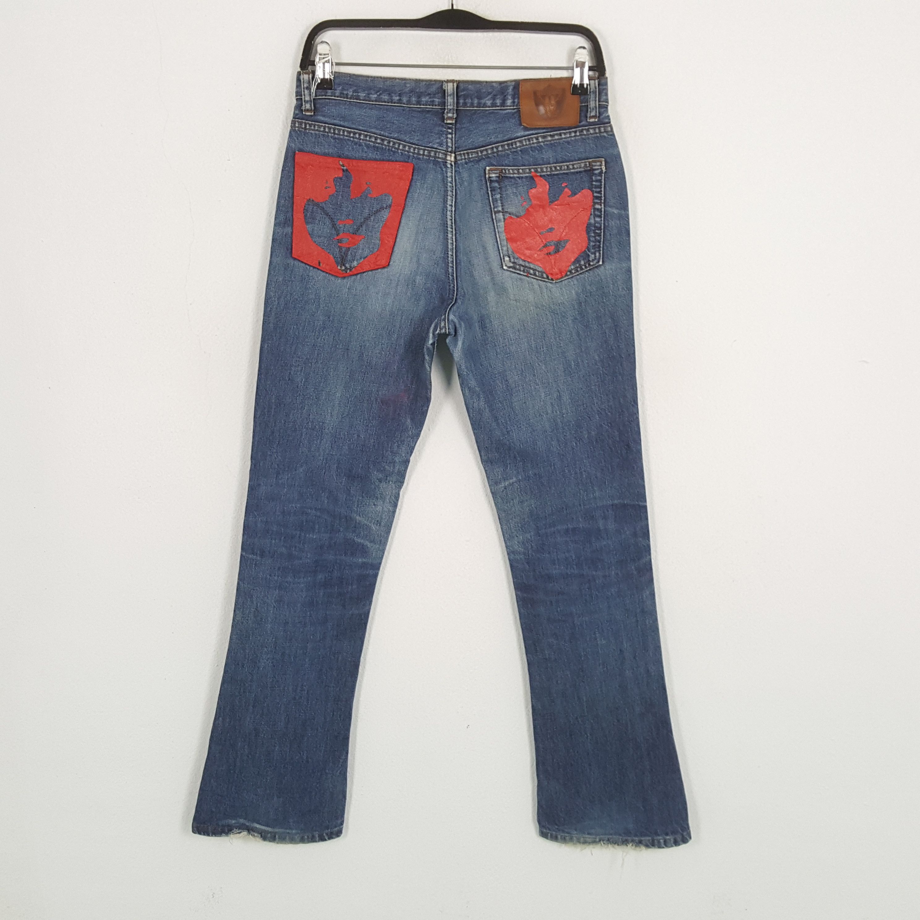 Hysteric Glamour × Japanese Brand × Vintage HYSTERIC GLAMOUR Japanese Brand Custom Art Jeans Size US 28 / EU 44 - 1 Thumbnail