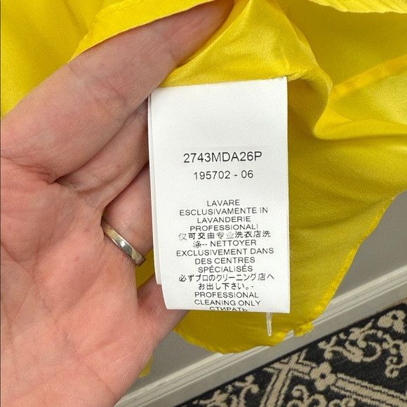 MSGM MSGM all over Yellow Sequin pleated skirt strap sleeve dress Size L / US 10 / IT 46 - 9 Thumbnail