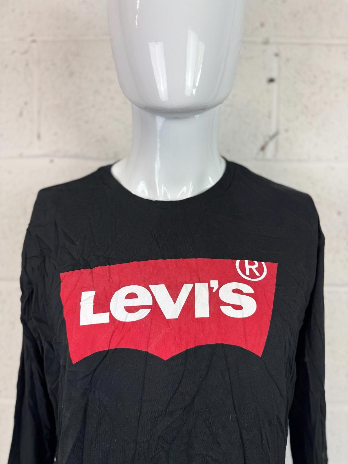 Levi's Levi's Men's Long Sleeve Black T-Shirt with Logo Size L Size US L / EU 52-54 / 3 - 2 Thumbnail