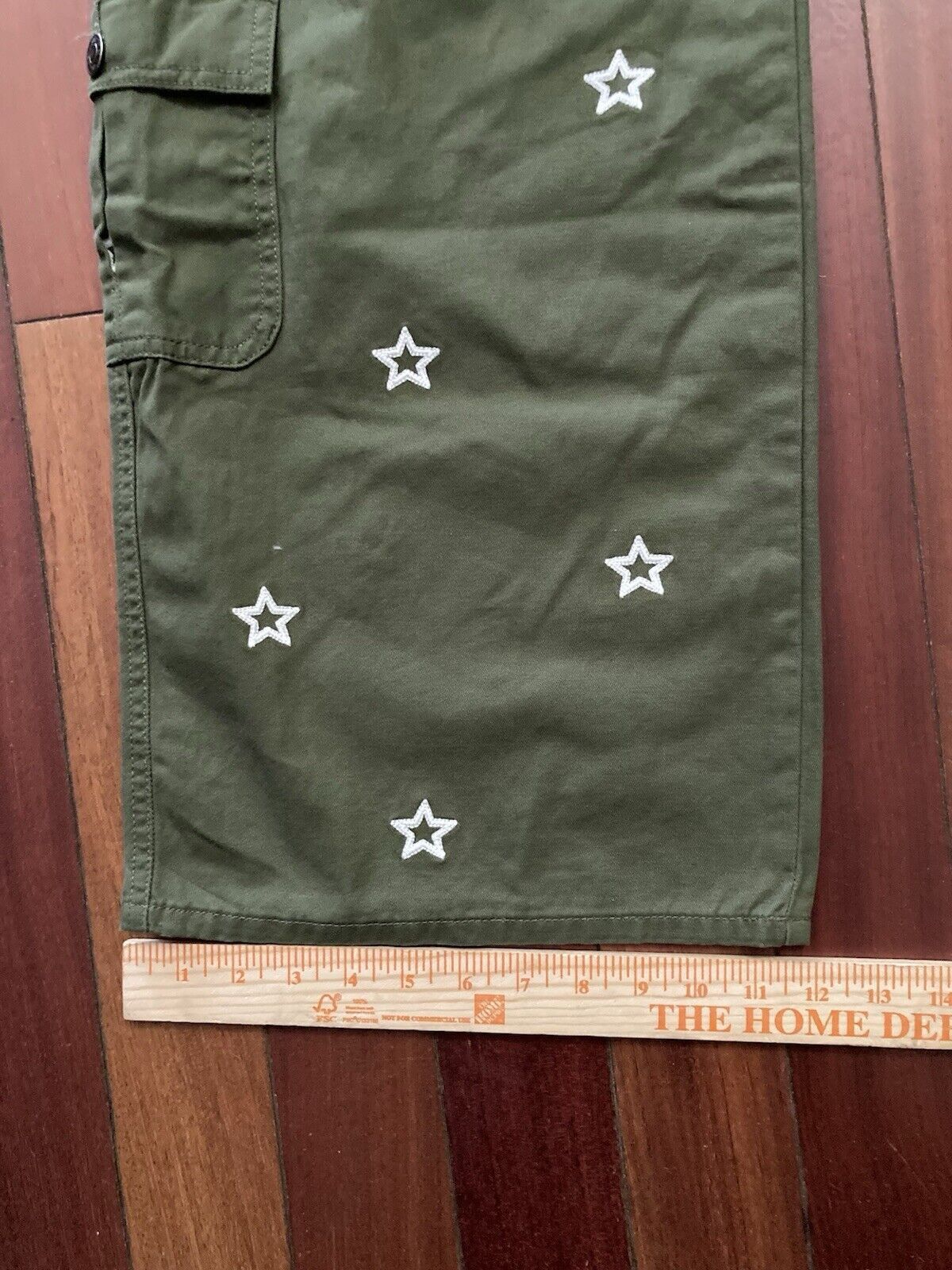 Designer × Forever 21 Forever 21 Y2K Star Womens Mid Rise Straight Cargo Pant XL Size 38" / US 16 / IT 52 - 7 Thumbnail