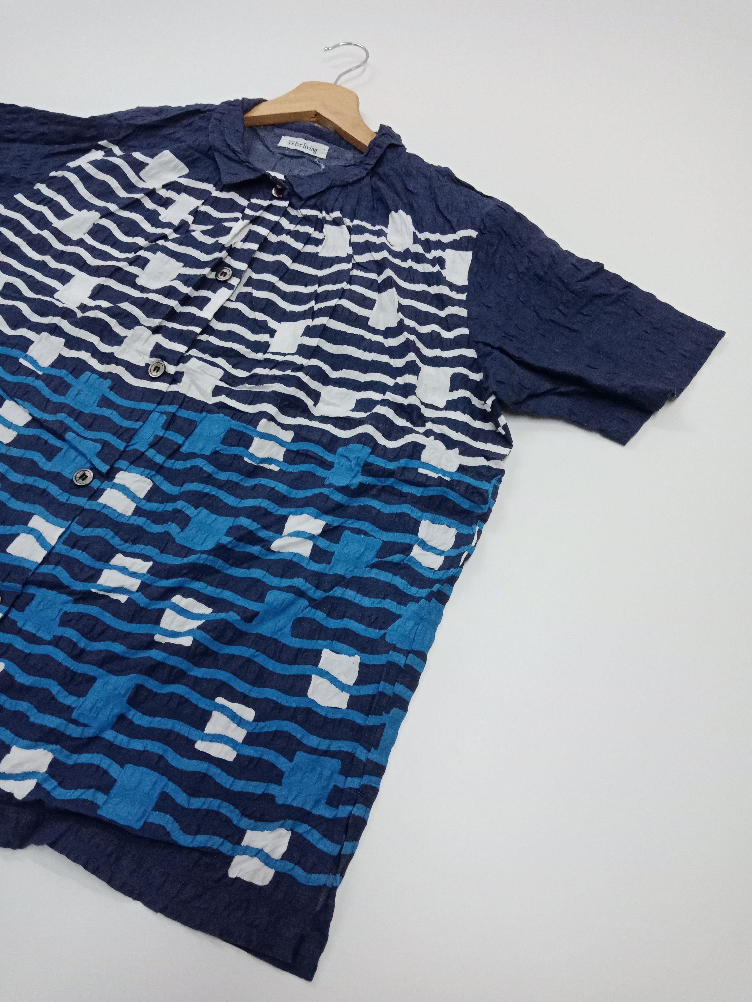 Y's for Men × Yohji Yamamoto Ys for Living Linen Traditional Abstract #C Size US L / EU 52-54 / 3 - 3 Thumbnail