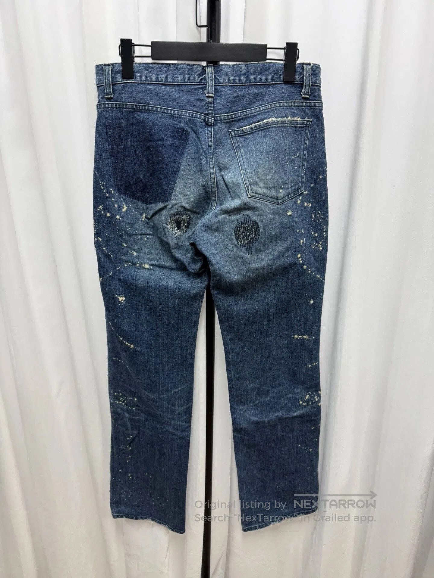 Number (N)ine Number (N)ine Bullet Hole Distressed Blue Jeans. Size US 30 / EU 46 - 5 Thumbnail