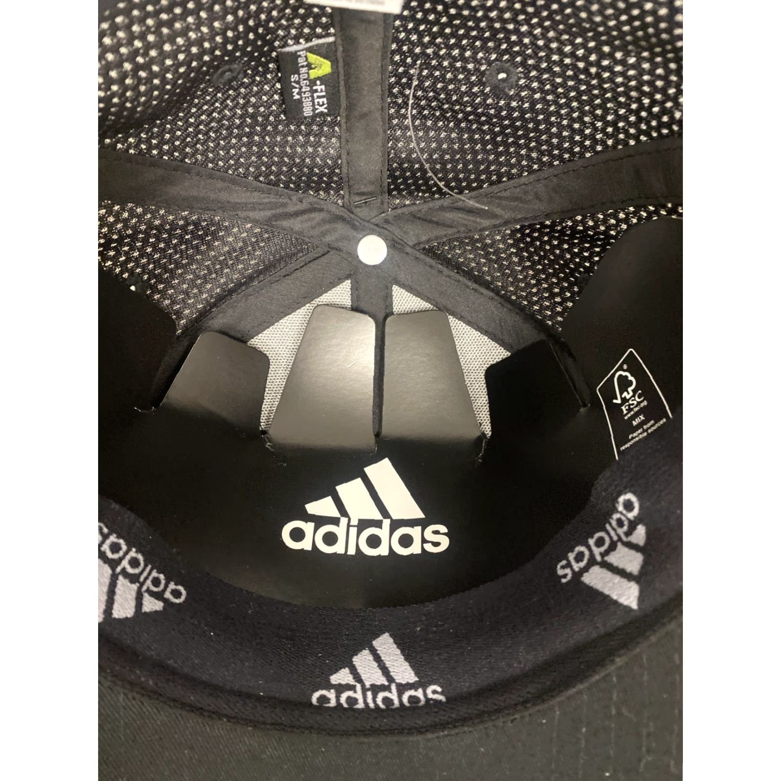 Adidas ADIDAS Hat Ball Cap Flex Fitted S/M Black Jersey Fabric Embroidered Logo Mens Baseball Cap 476 Size US S / EU 44-46 / 1 - 6 Thumbnail