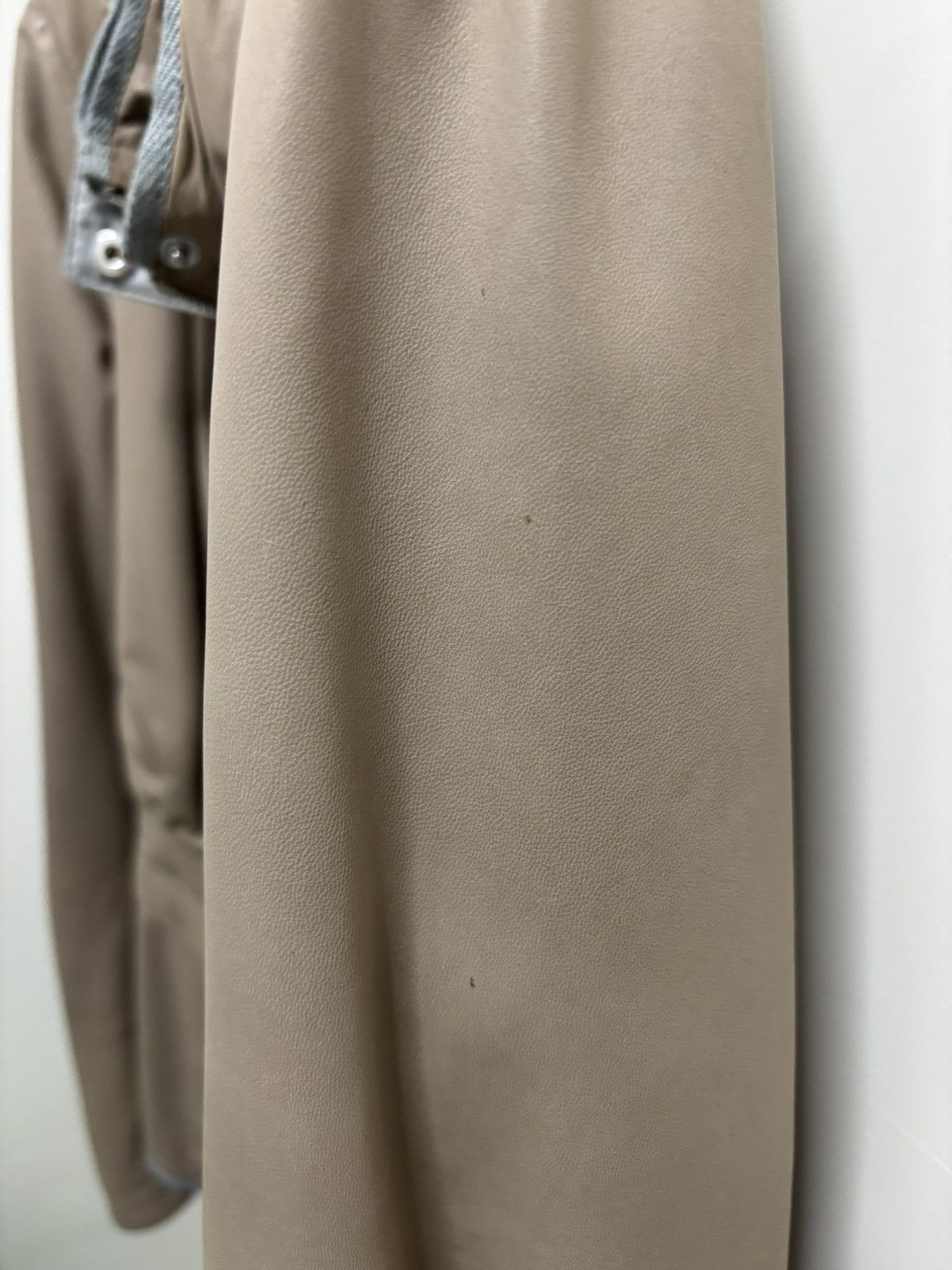 Brunello Cucinelli Brunello Cucinelli Elephant Beige Leather Bomber Jacket Size XL / US 12-14 / IT 48-50 - 24 Thumbnail
