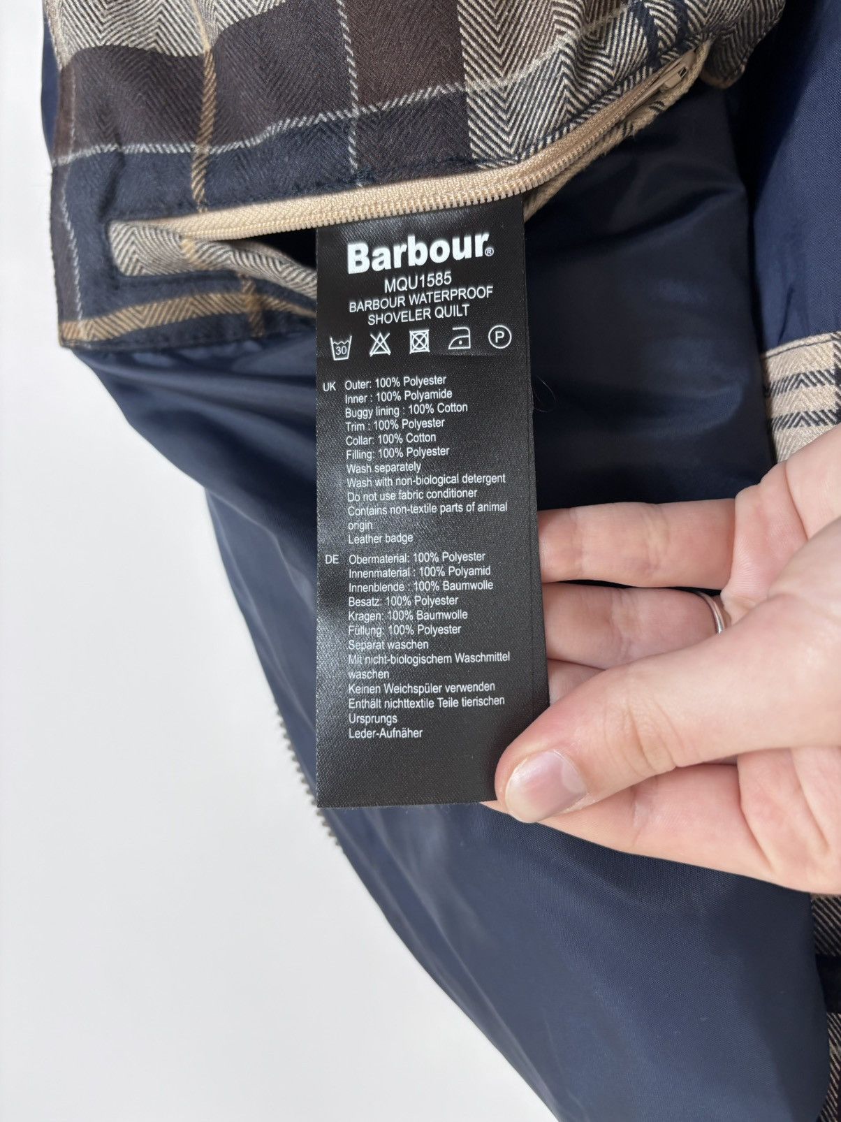 Barbour Barbour Men’s Waterproof Shoveler Quilted Jacket Navy Coat Size US L / EU 52-54 / 3 - 16 Thumbnail