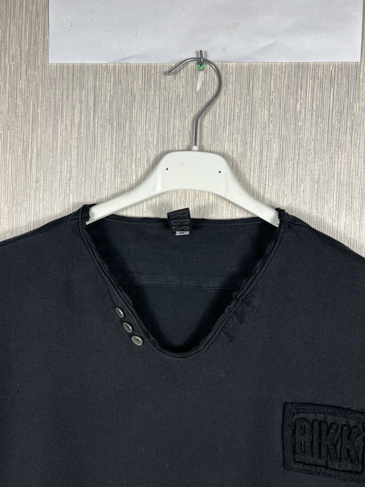 Dirk Bikkembergs Archive Dirk Bikkembergs v-neck buttons long sleeve tee logo Size US M / EU 48-50 / 2 - 6 Thumbnail