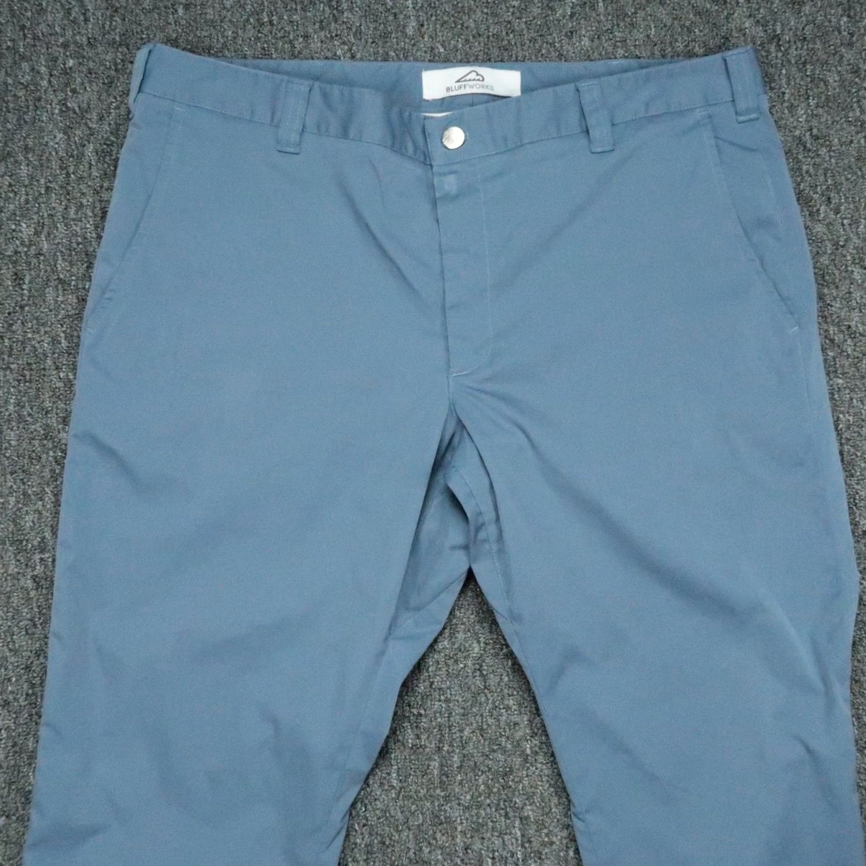 Vintage Bluffworks Mens Pants Blue Chino Travel Workwear Size US 37 - 2 Thumbnail