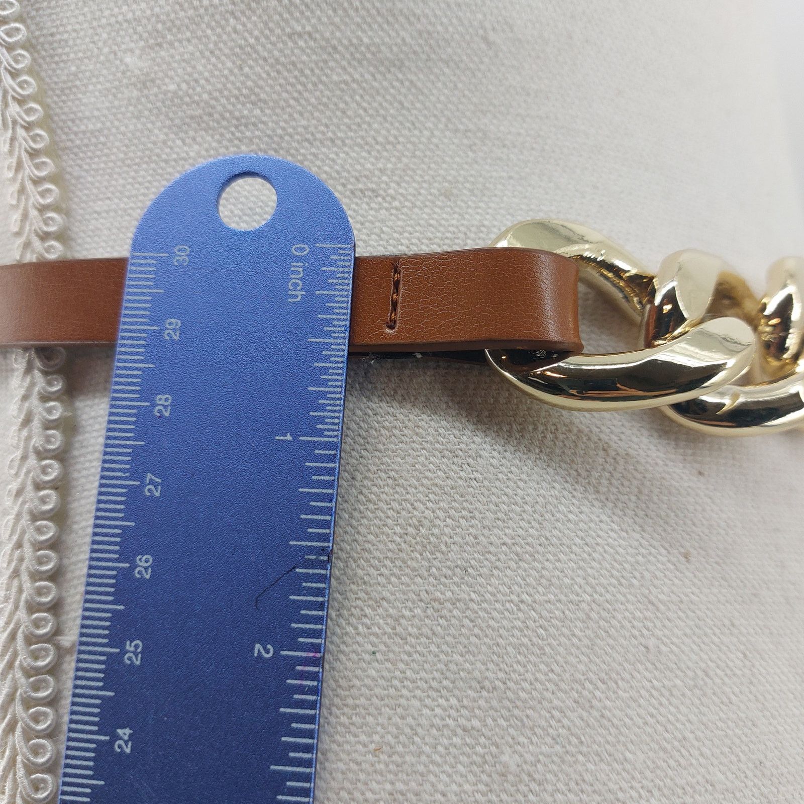Express Express Brown Glam Party Fashion Women's Belt Synthetic XS/S Size ONE SIZE - 6 Thumbnail