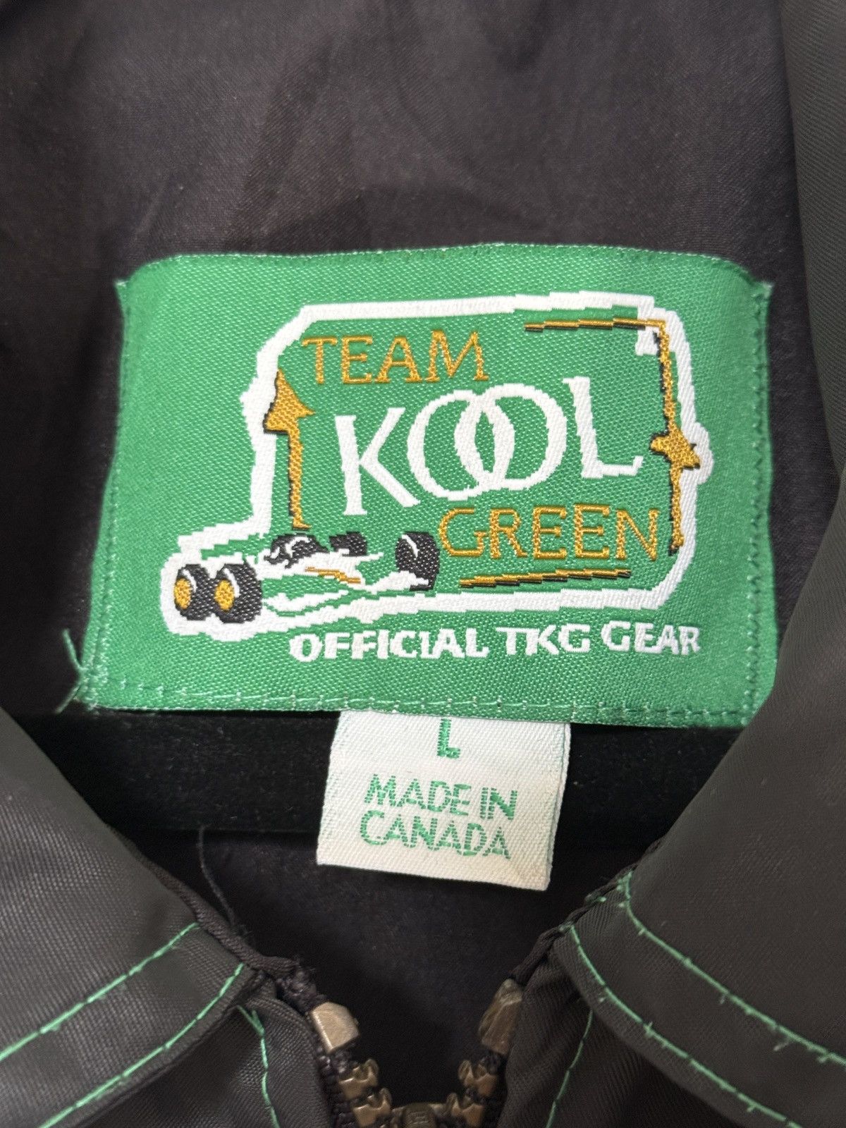 Vintage Vintage Team KOOL Green Racing Zip-Up Jacket Size US L / EU 52-54 / 3 - 4 Thumbnail