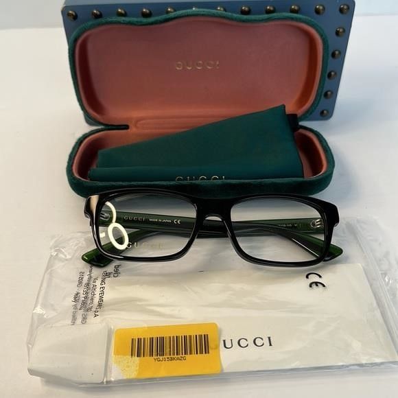 Gucci 💯 - New Authentic GUCCI Demo Rectangular Eyeglasses GG0006O Size ONE SIZE - 3 Thumbnail
