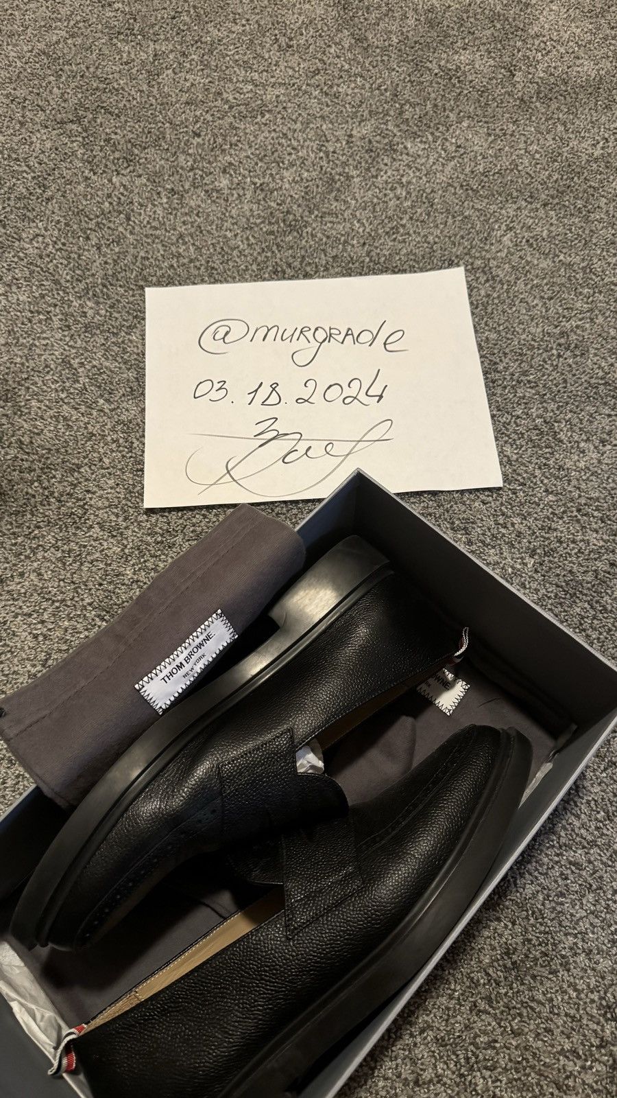 Thom Browne Exclusive Thom Browne Leather Penny Loafers Black Size US 10 / EU 43 - 7 Thumbnail