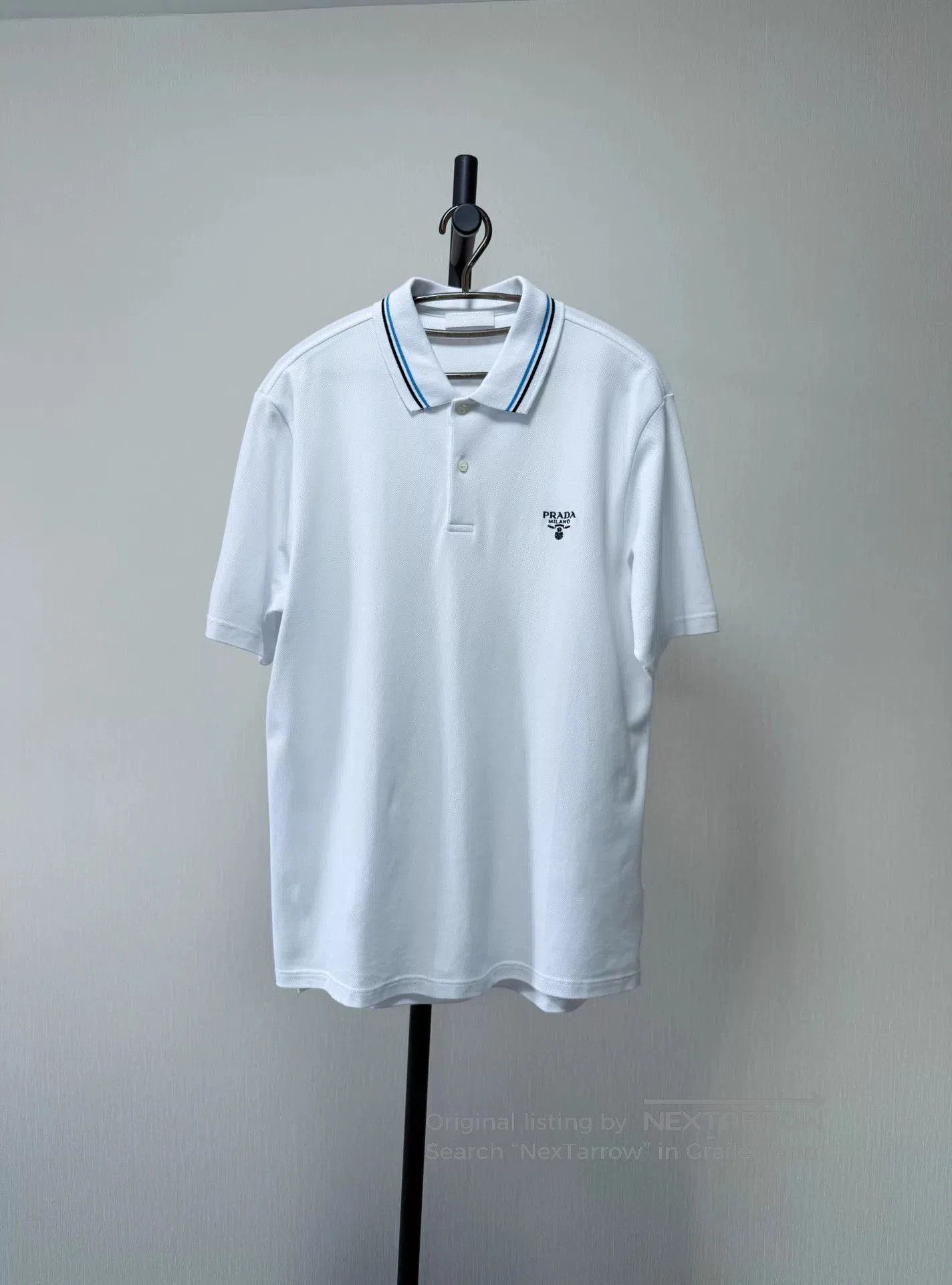 Prada Prada Men's White Short-Sleeve T-Shirt. Size US XL / EU 56 / 4 - 9 Thumbnail