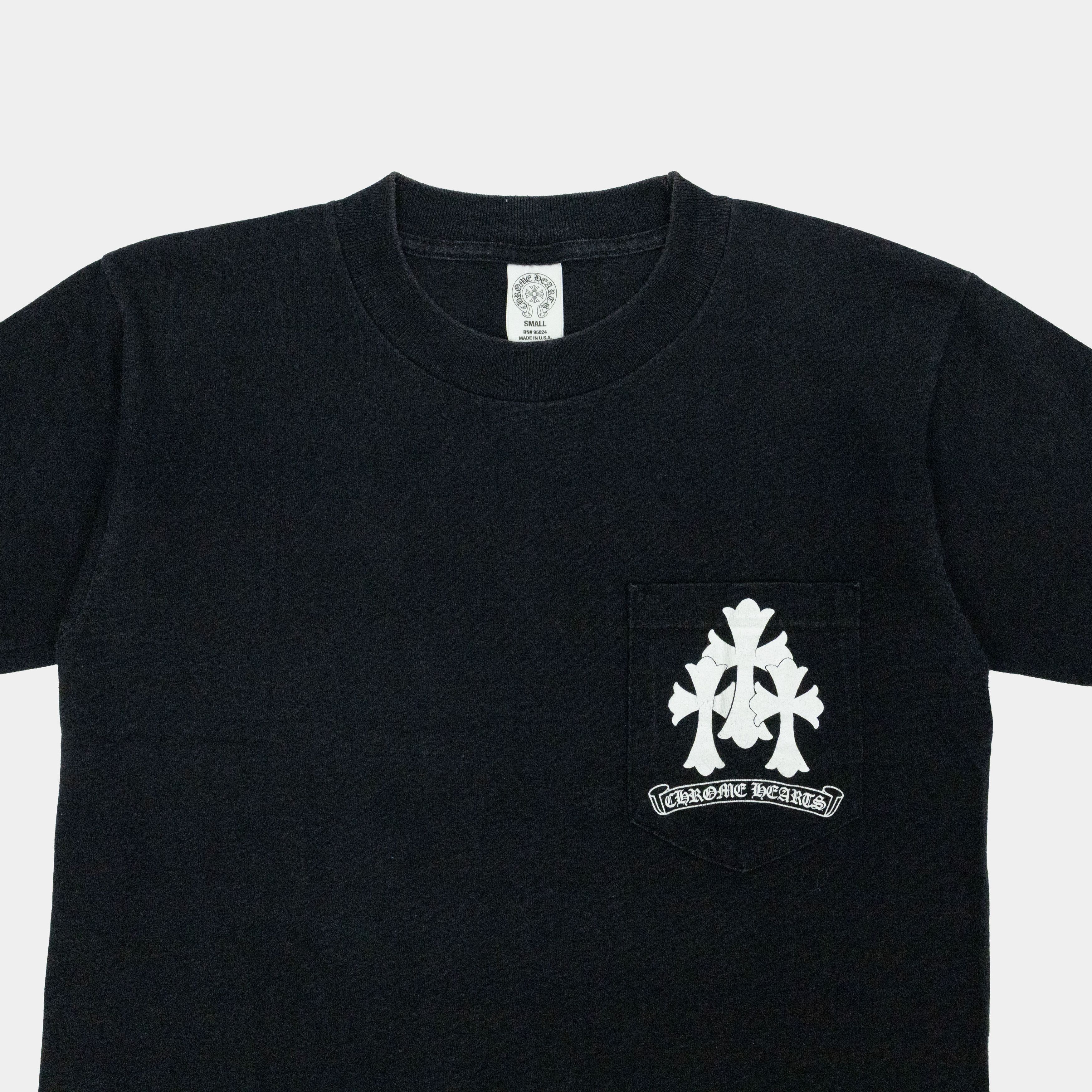 Chrome Hearts Chrome Hearts Vintage Triple Cross Logo T-Shirt Size US S / EU 44-46 / 1 - 3 Thumbnail
