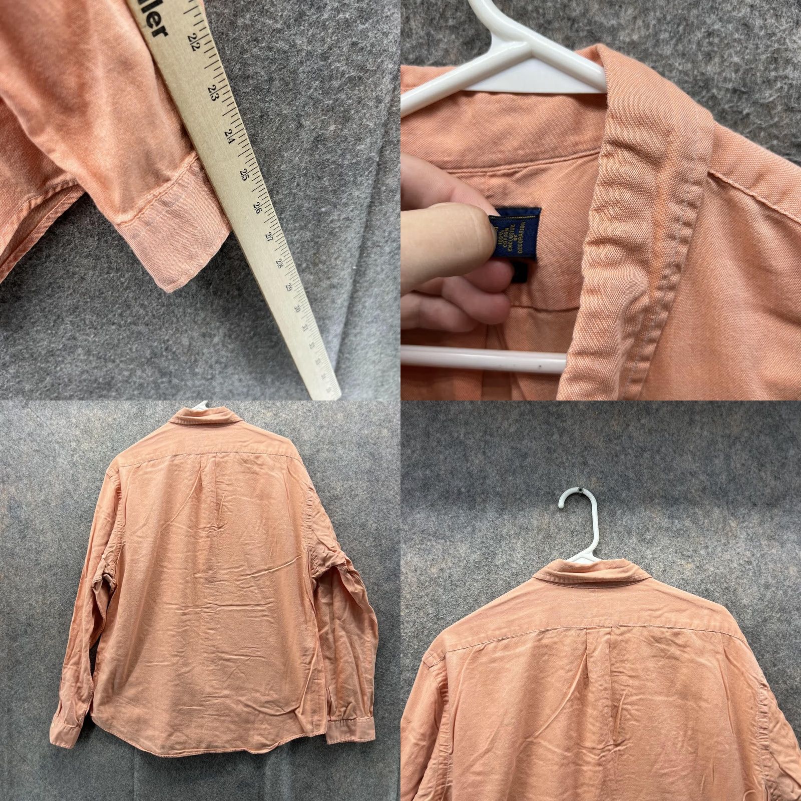 Ralph Lauren VINTAGE Ralph Lauren Shirt Men XL Orange Button-Down Chambray Oxford Size US XL / EU 56 / 4 - 8 Thumbnail