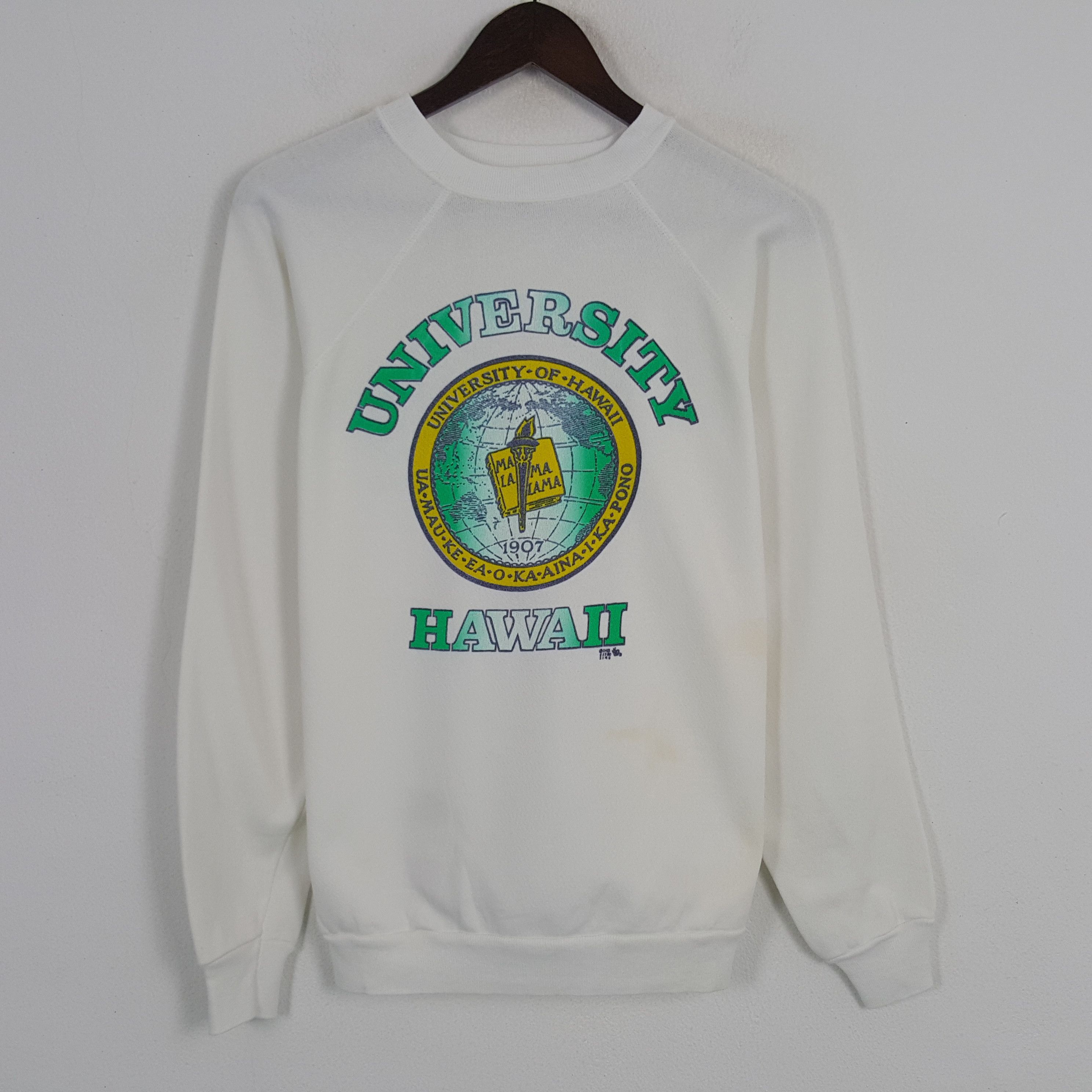 Vintage Vintage University Hawai Sweatshirt Size US M / EU 48-50 / 2 - 1 Thumbnail