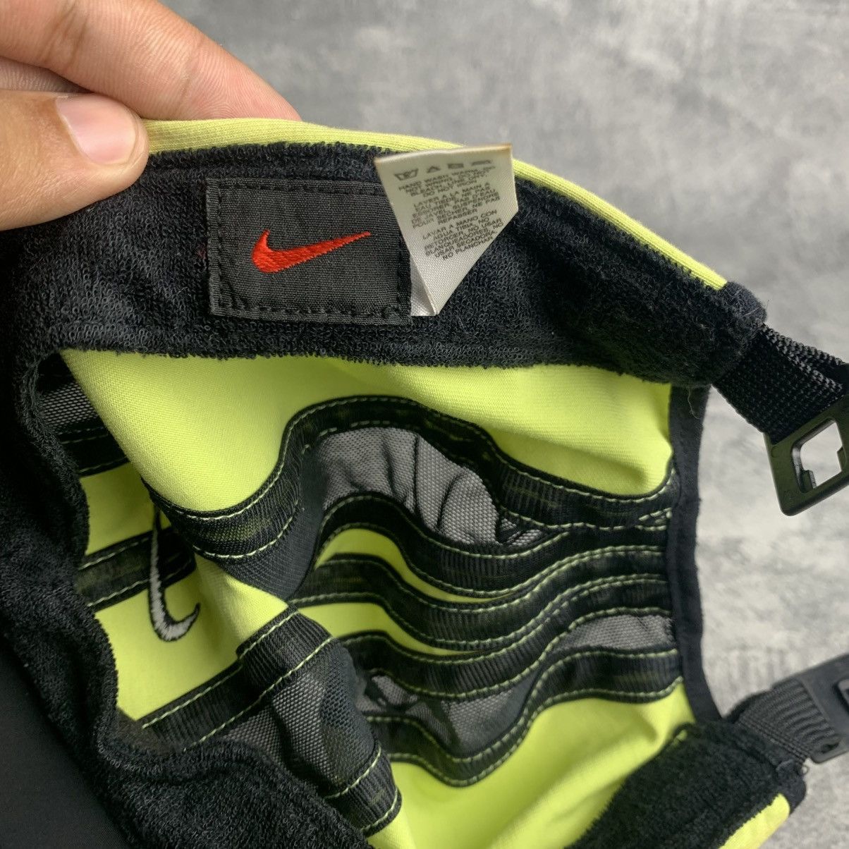 Nike Vintage Nike Clima FIT Yellow Running Hat U9CCh Size ONE SIZE - 4 Thumbnail