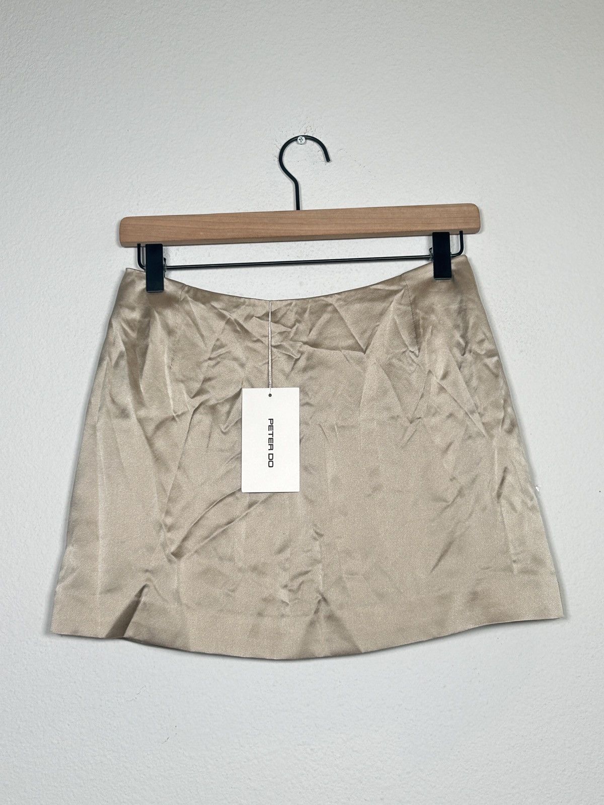 Peter Do NWT! Silk Satin Mini skirt Size 28" / US 6 / IT 42 - 1 Thumbnail