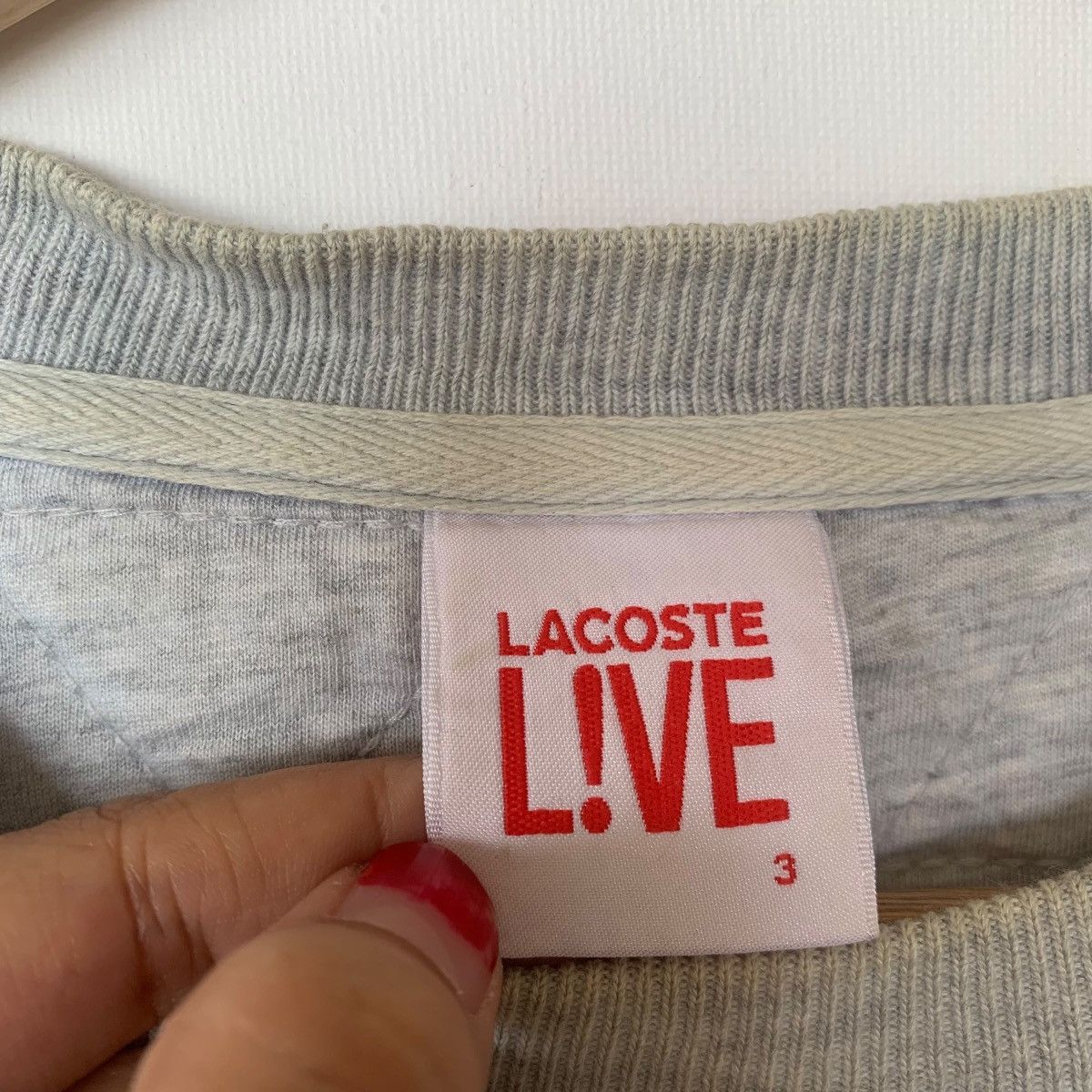 Lacoste LACOSTE LIVE FRANCE Plaids Checkered Gray Sweashirts Size US L / EU 52-54 / 3 - 3 Thumbnail