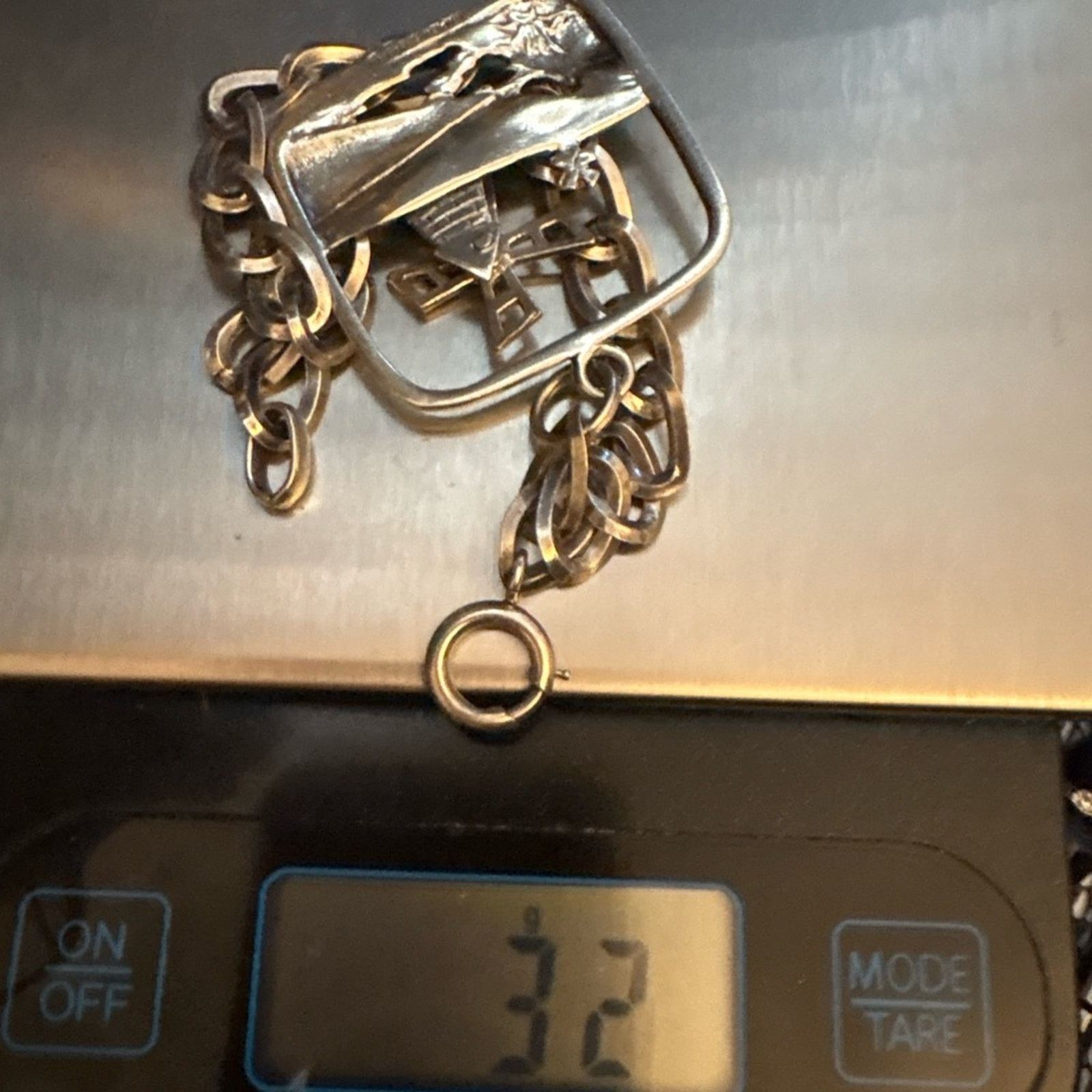 Other Napier Sterling Silver Mechanical Windmill Bracelet 1946 Size 28 - 8 Thumbnail