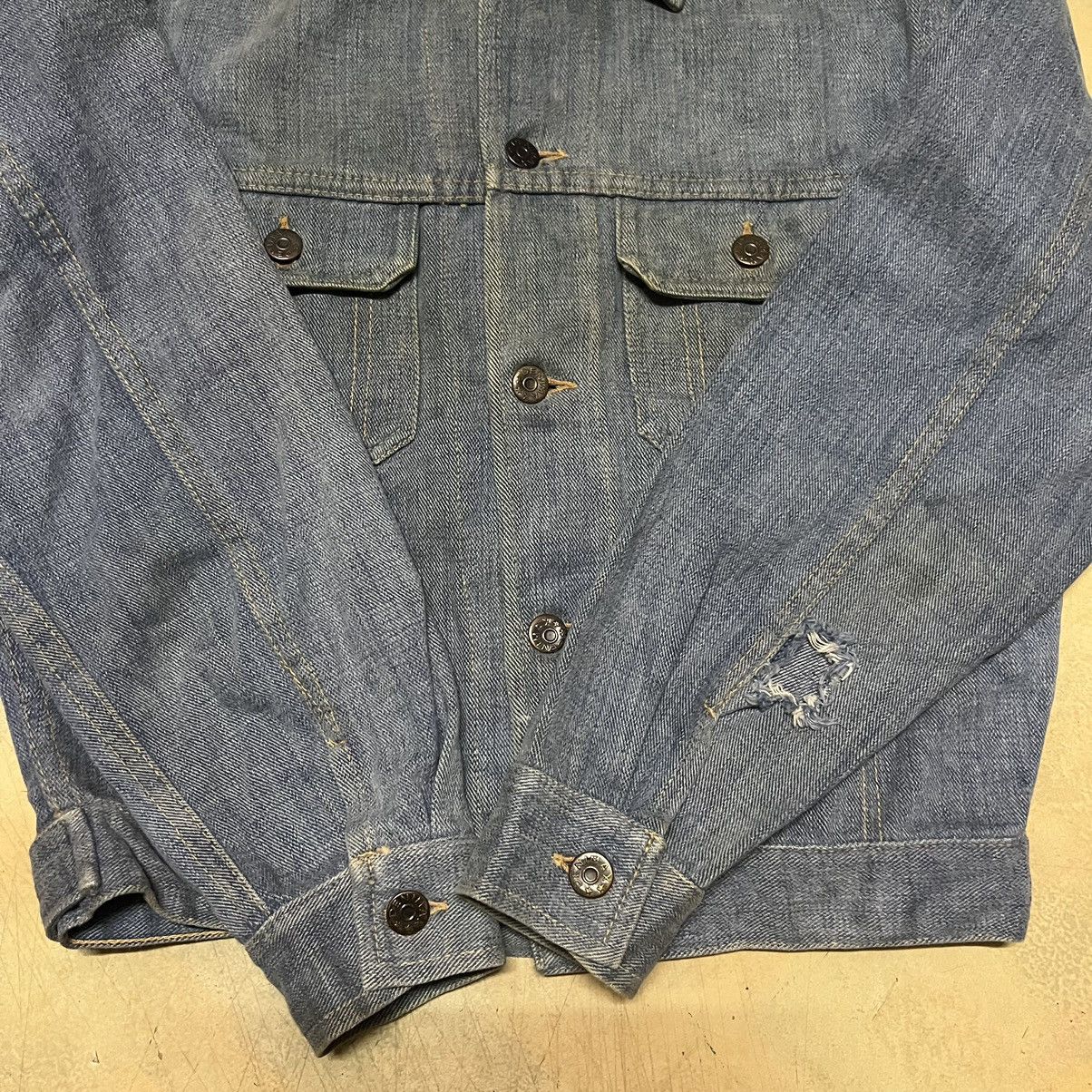 Japanese Brand × Vintage Distress Denim Jacket Size US M / EU 48-50 / 2 - 8 Thumbnail
