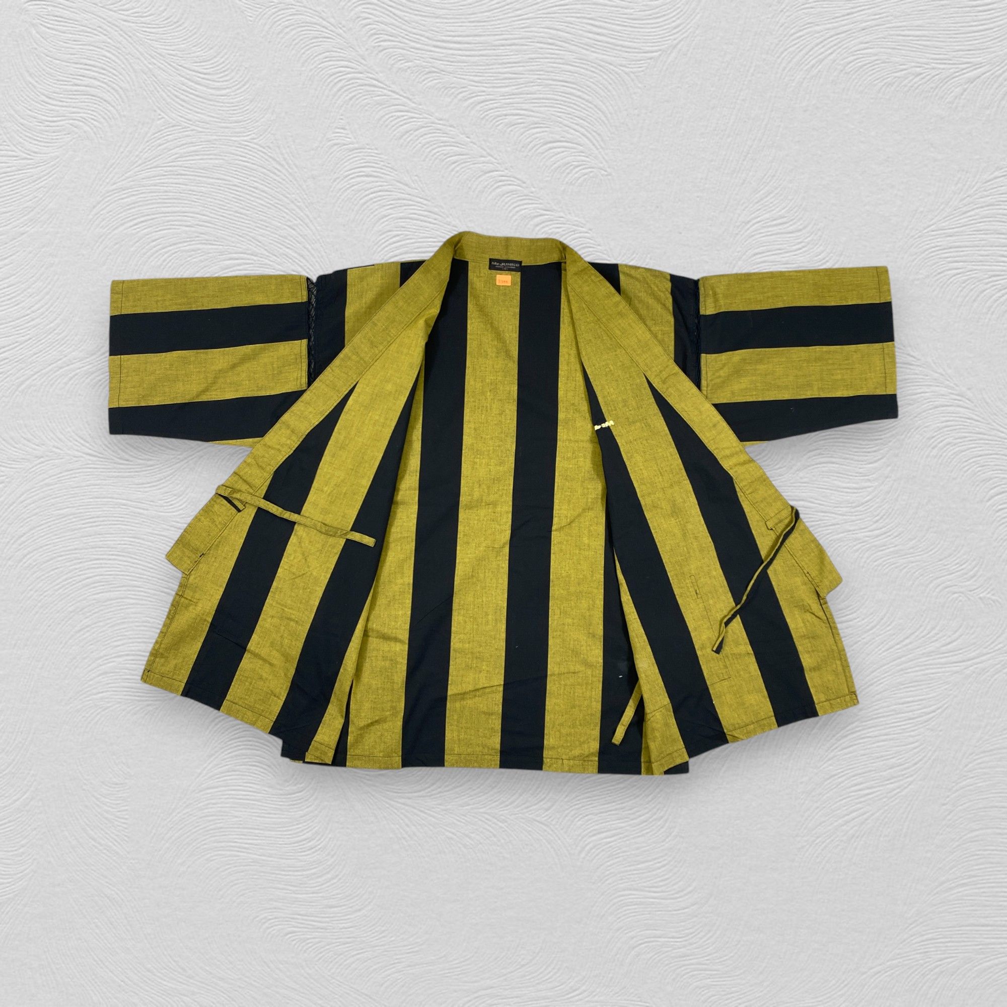 Japanese Brand Vintage Mr. Junko Vintage Robe Black Stripes -J285 Size US XS / EU 42 / 0 - 3 Thumbnail