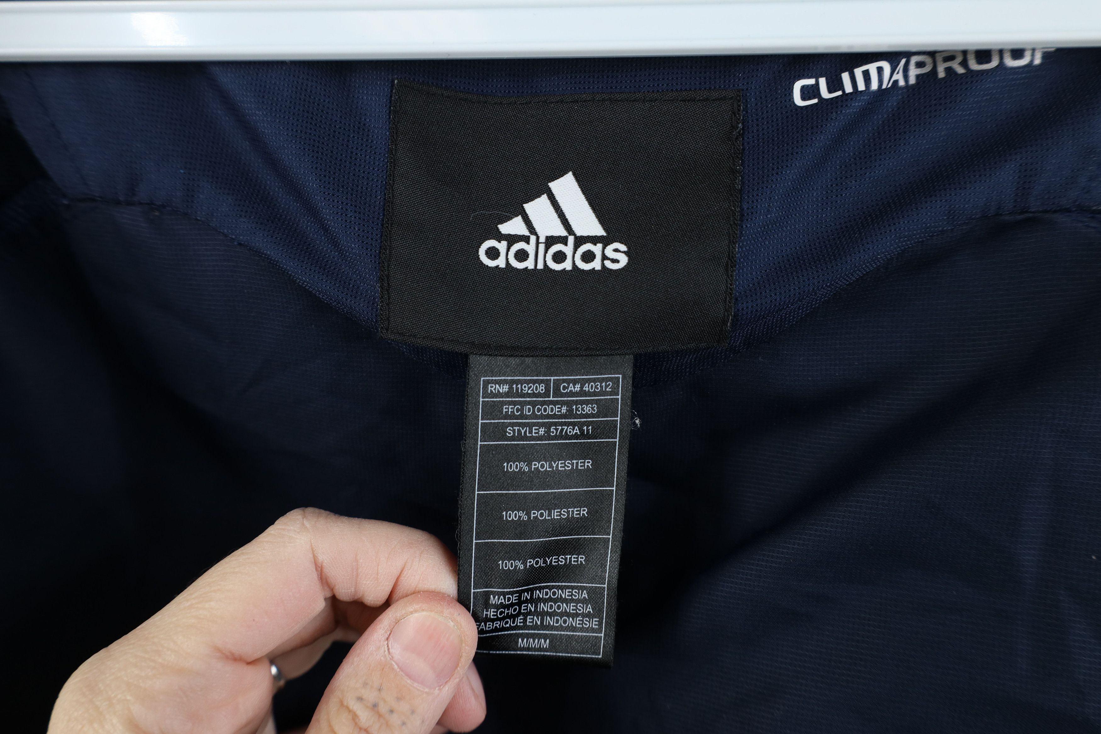 Adidas Adidas Issued University of Michigan Football Hooded Jacket Size US M / EU 48-50 / 2 - 11 Thumbnail