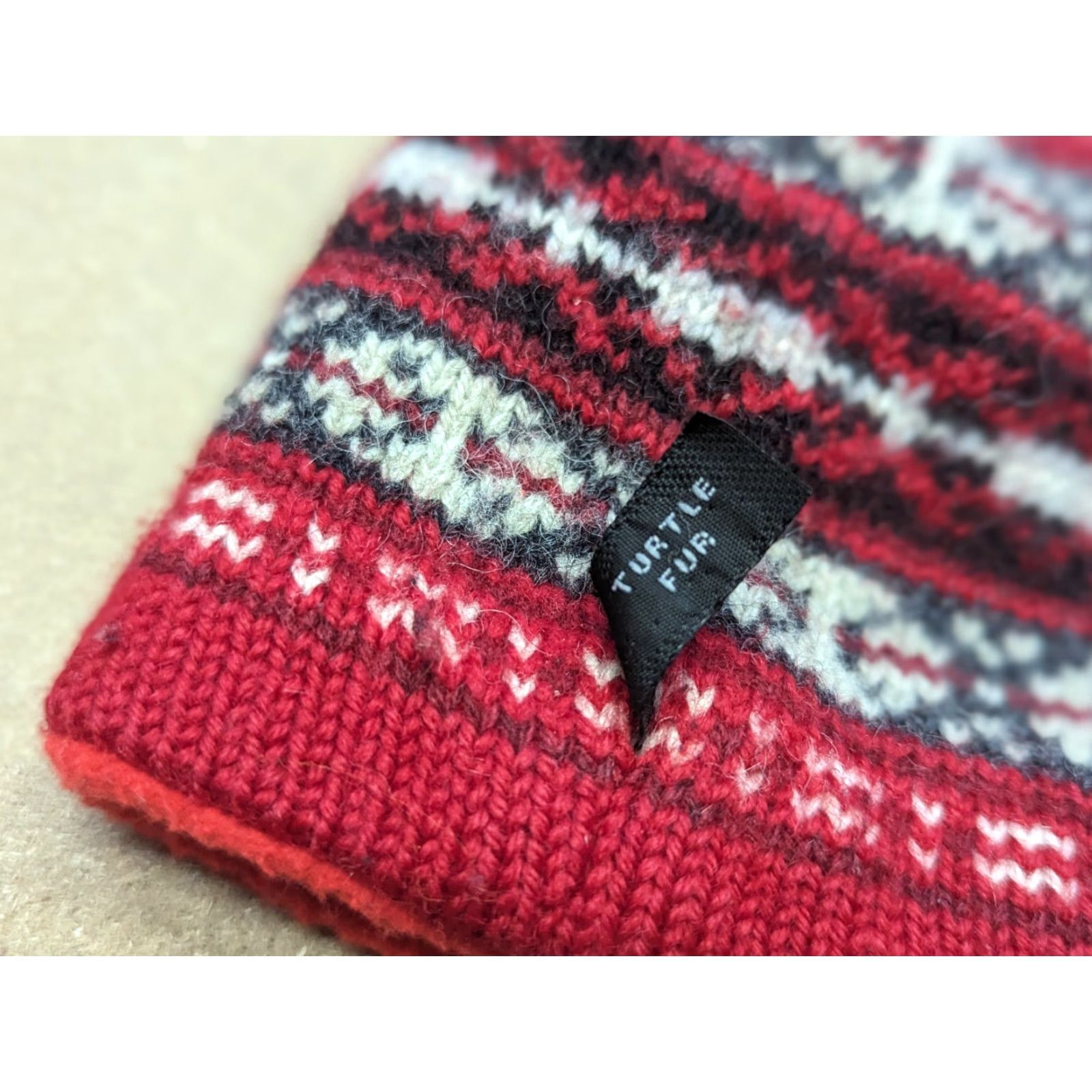 Vintage VINTAGE Turtle Fur USA Beanie Hat Size M Striped Wool Lined Knit Beanie Mens Womens Size ONE SIZE - 7 Thumbnail