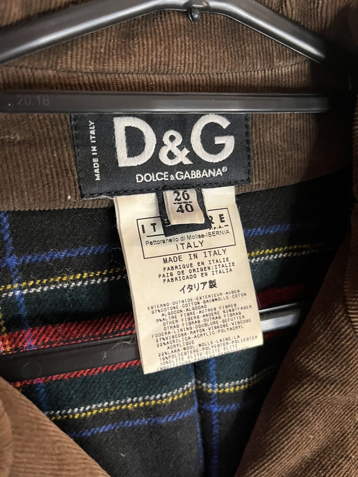 Dolce & Gabbana × Vintage Vintage Dolce Gabbana Jacket Corduroy Size S / US 4 / IT 40 - 6 Thumbnail