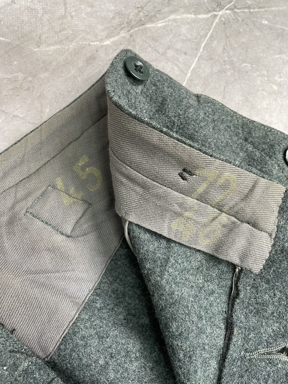 Japanese Brand German army wool pants long front junya watanabe style 90s Size US 34 / EU 50 - 8 Thumbnail