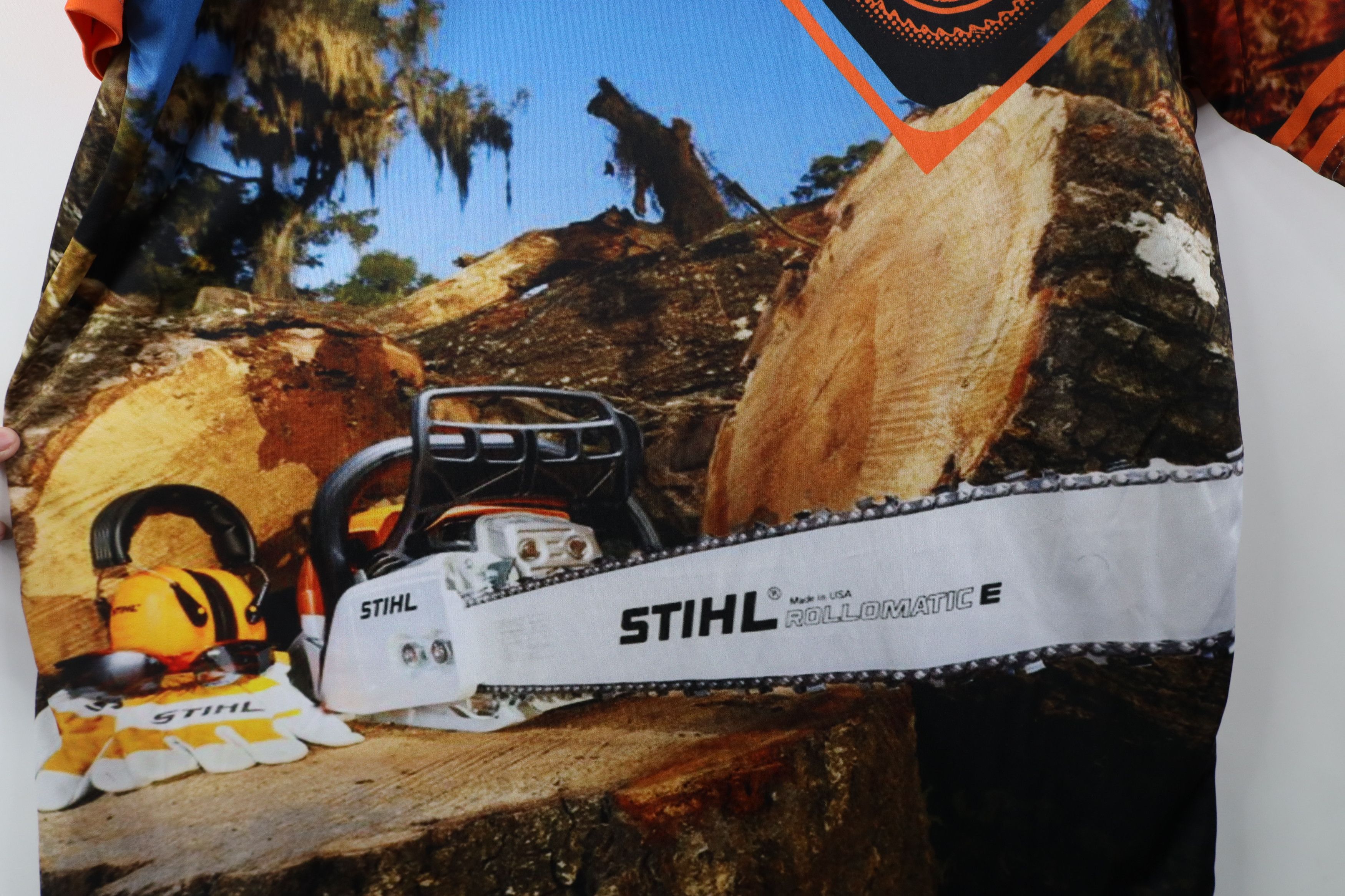 Vintage Vintage Y2K Stihl Chainsaws Over Print Short Sleeve T-Shirt Size US XL / EU 56 / 4 - 5 Thumbnail