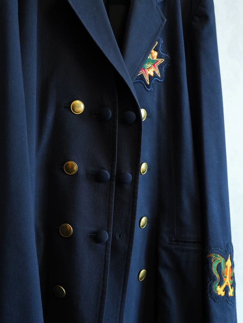 Yohji Yamamoto Yohji Yamamoto12AW double-breasted gold applique coat 2503- Size US L / EU 52-54 / 3 - 6 Thumbnail