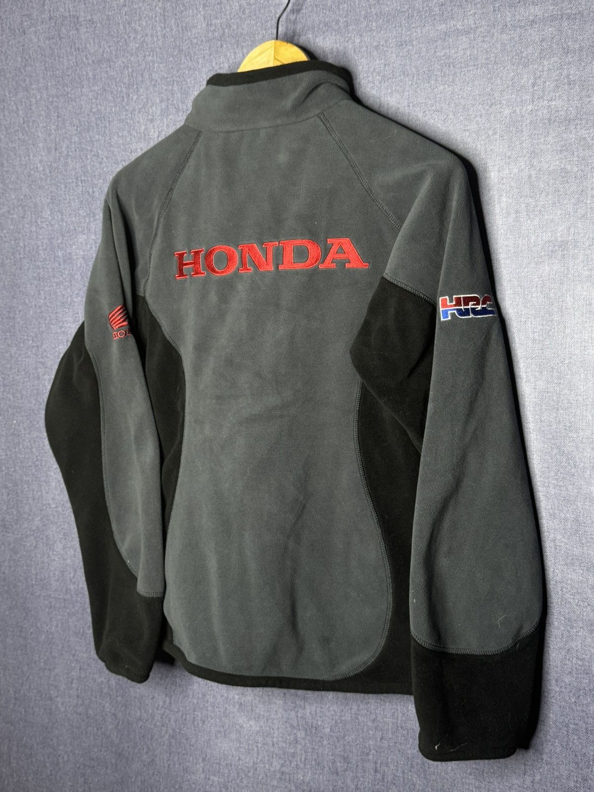 Honda NEW Vintage Honda F1 Racing Fleece Jacket Full Zip Woman 12 Size XL / US 12-14 / IT 48-50 - 4 Thumbnail